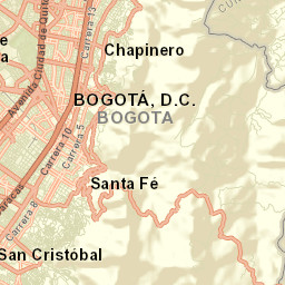 Bogotá D.C. Street Map