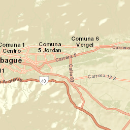 Ibagué Street Map