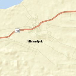 Mbandjok Street Map