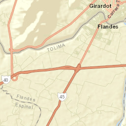 Flandes Street Map