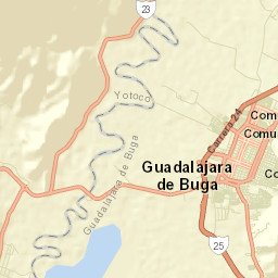 Guadalajara de Buga Street Map
