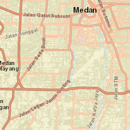 Sunggal Street Map