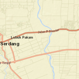 Perbaungan Street Map