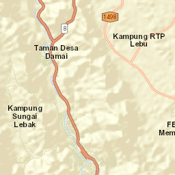Bentong Town Street Map