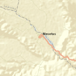 Mesetas Street Map