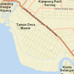 Kampung Tanjung Karang Street Map