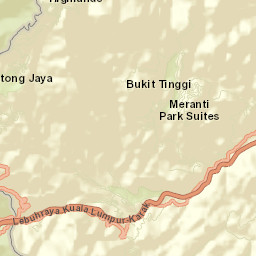 Kampung Bukit Tinggi Bentong Street Map