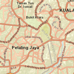 Petaling Jaya Street Map