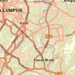 Kuala Lumpur Street Map