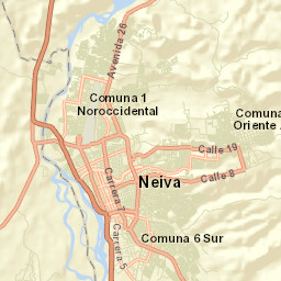 Neiva Street Map