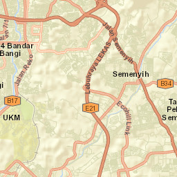 Semenyih Street Map