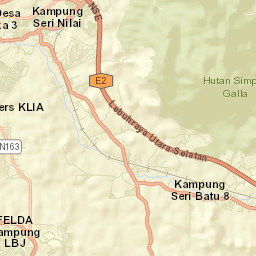 Kampung Baharu Nilai Street Map