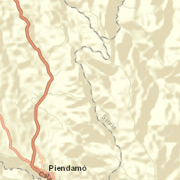 Piendamo Street Map