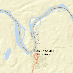 San José del Guaviare Street Map
