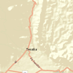 Tesalia Street Map
