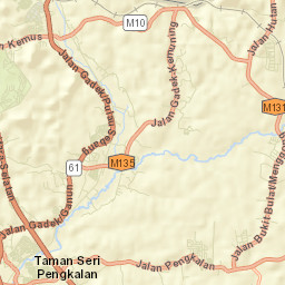 Pulau Sebang Street Map