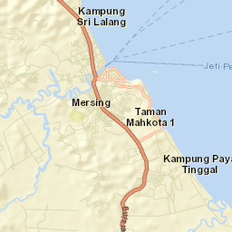 Mersing Street Map