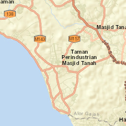 Kampong Masjid Tanah Street Map