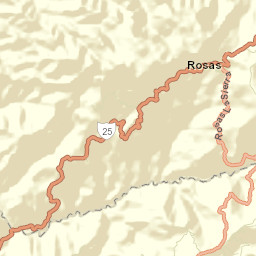Rosas Street Map