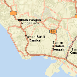 Sungai Udang Street Map