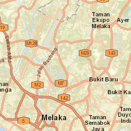 Batu Berendam Street Map