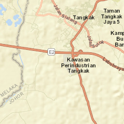 Tangkak Street Map