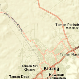 Kluang Street Map
