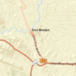 Daerah Batu Pahat Street Map