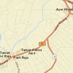 Parit Raja Street Map