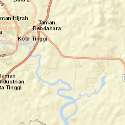 Kota Tinggi Street Map