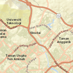 Skudai Street Map