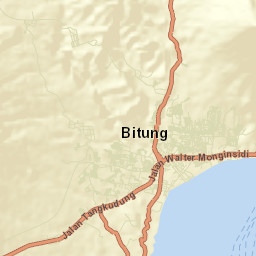 Kota Bitung Street Map