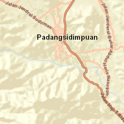 Kota Padangsidimpuan Street Map
