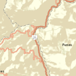 Funes Street Map