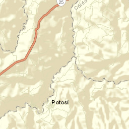 Potosí Street Map