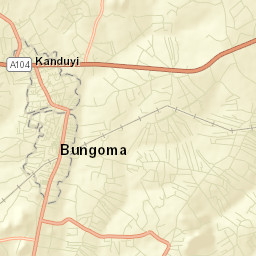 Bungoma Street Map
