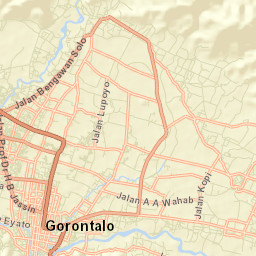 Gorontalo Street Map