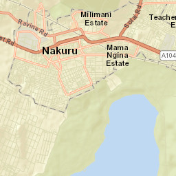 Nakuru Street Map