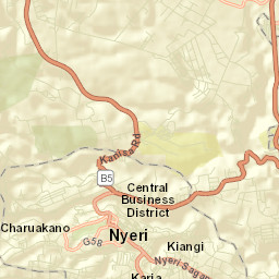 Nyeri Street Map