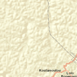 Koulamoutou Street Map