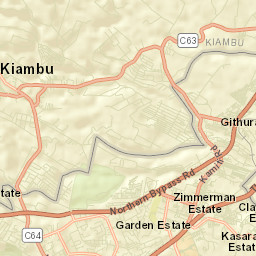 Kiambu Street Map