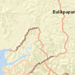 Kota Balikpapan Street Map