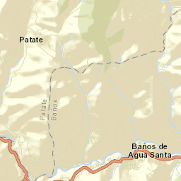 Baños Street Map