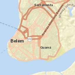 Belém Street Map