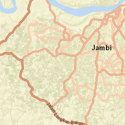 Jambi City Street Map