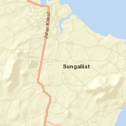 Sungailiat Street Map
