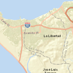 La Libertad Street Map