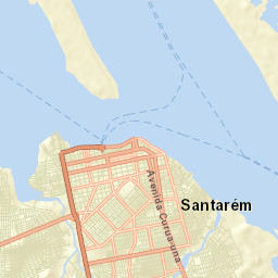 Santarém Street Map