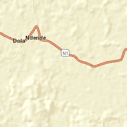 Ndendé Street Map