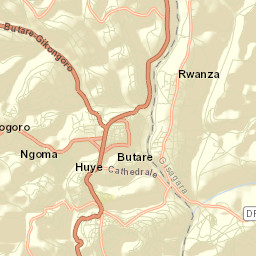 Butare Street Map